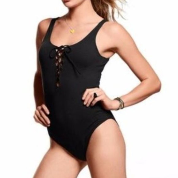 Victoria's‎ Secret PINK Tropical Lace Up One Piece - Picture 7 of 8